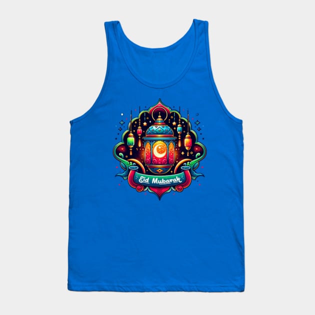 Arabesque Lantern: A Vibrant Illustration Tank Top by AmelieDior